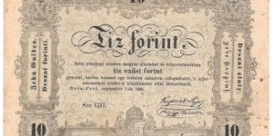 10 Forint(1848) Banknote