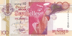 Seychelles P40 (100 rupees ND 2001) Banknote