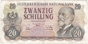 20 Schilling(1956) Banknote