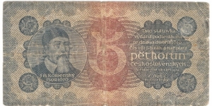 5 Korun(Czechoslovakia-1921) Banknote