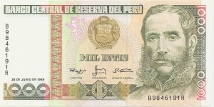 1000 Intis Banknote