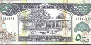 Somaliland 2006 500 Shillings. Banknote