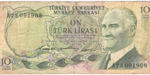 10 Lira(1966) Banknote