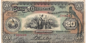 20 Pesos(1912) Banknote