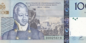 Haiti P275a (100 gourdes 2004) Banknote