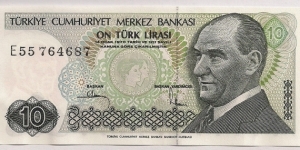 Turkey 10 Lira 1979 P192. Banknote