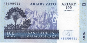  100 Ariary Banknote