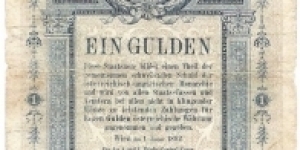 1 Gulden/Forint(Austro-Hungarian Empire 1882)  Banknote