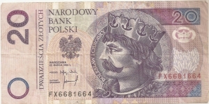 20 Polish Zloty Banknote