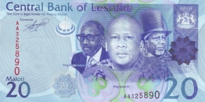  20 Maloti Banknote