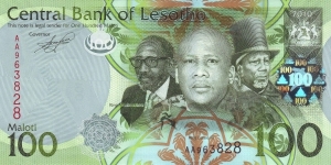  100 Maloti Banknote