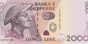 2000 Leke Banknote