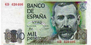 1000 Pesetas__pk# 158__23.10.1979 Banknote