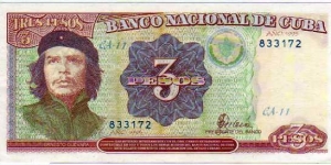 3 Pesos__pk# 113 Banknote