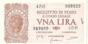 1 Lira(1944) Banknote