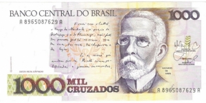 1000 Cruzados(1988) Banknote