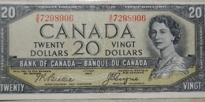 Bank of Canada, Devil in the Queen's Hair Twenty Dollar Note Banknote