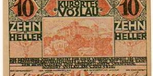 *NOTGELD*__10 Heller__01.07.1920-Voslau Banknote