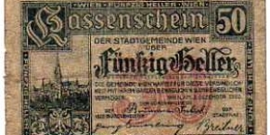 *NOTGELD*__50 Heller__pk# NL__03.12.1920__Wien Banknote