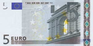 European Union P1u (5 euro 2002) Banknote
