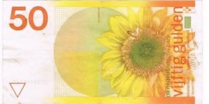1982 NETHERLANDS 50 GULDEN
Netherlands 50 Gulden 1982

Sunflowers; Bee; Map of the Nederlands. Banknote