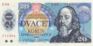 Czechoslovakia P95 (20 korun 1988) Banknote