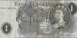 England N.D. 1 Pound. Banknote