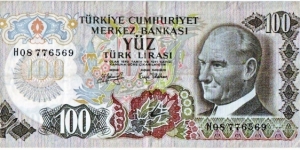 100 Lira Banknote