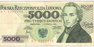 5000 Zloty  Banknote