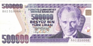 500.000 Lira Banknote