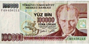 100.000 Lira Banknote