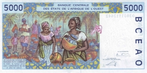 Banknote from West African States
