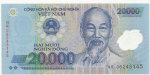 VietNam 20.000 Ðồng 2007 (plastic) Banknote