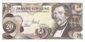 20 Schilling(1967) Banknote
