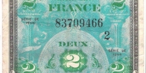 2 Francs(ALLIED MILITARY CURRENCY) Banknote