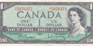 Canada P74b (1 dollar 1954 (1961-1972)) Banknote