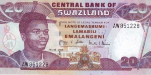  20 Emalangeni Banknote