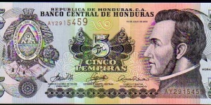 5 Lempiras__pk# 91__13.07.2006 Banknote