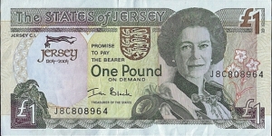 Jersey 2004 1 Pound.

800 Years of Jersey under the Crown. Banknote