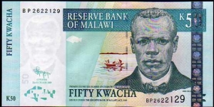 50 Kwacha__pk# 53 d__31.10.2009 Banknote