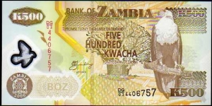 500 Kwacha__pk# 43 e__Polymer Banknote
