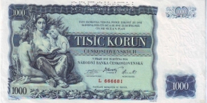  1000 Korun Banknote