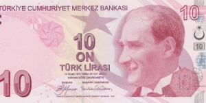 Turkey P223 (10 lira 2009) Banknote