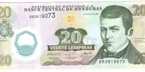 20 Lempiras polymer Banknote