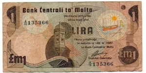 Malta, lira (pound) Banknote