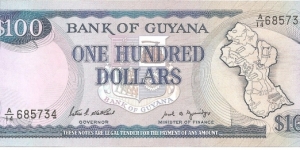 P28a - 100 Dollars
Sign 7
GOVERNOR - Patrick E. Matthews and MINISTER of FINANCE - Carl B. Greenidge Banknote
