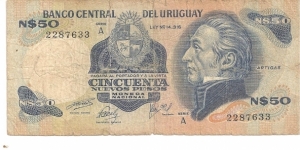 P59a - 50 Nuevos Pesos 
Series - A Banknote
