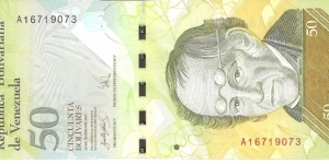P92a - 50 Bolivares - 20.03.2007 Banknote