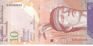 P90 - 10 Bolivares - 20.03.2007 Banknote