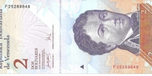 P88a - 2 Bolivares - 24.05.2007 Banknote